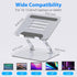 Gogoonike 10-15.6 Laptop Stand for Desk, Adjustable Laptop Riser, Metal Foldable Computer Stand Holder Portable