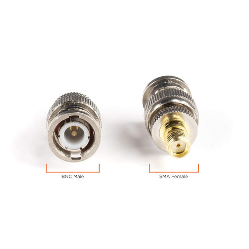 Gold SMA Female to BNC Male Adapter, 4 Pack Coupler, Male to Female Coaxial Connector for RF, SDI, HD-SDI