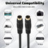 Eldraqth 4 (3meter/10Ft) S-Video Cable Mini Din S-Video Cable pin Connector Male to Male Gold Plated Compatible