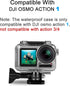 FitStill Waterproof Case for DJI Osmo Action Camera, Underwater Accessories Kit, 45M Diving Housing Protective Shell
