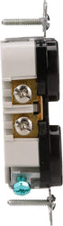 Eaton 20-Amp 3-Wire 125-Volt Tamper Resistant Commercial Grade Duplex Receptacle, Black, 2-Pole
