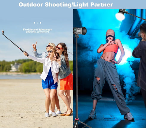 AceTaken 81'' Link-2-Pro Insta360 2 2c 2,Link 2c X5 X4 X3,Go 3S 2 2 Webcam Floor Tripod-Stand,Selfie Stick Holder