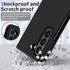 Z Fold 6 Liquid Silicone Case for Samsung Galaxy Z Fold6 5G, Slim Anti-Scratch Protective Cover for 7.6-inch, Black