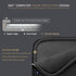 Voova 14 15 Inch Laptop Sleeve Case, Waterproof Computer Bag Cover for MacBook Pro 14 M3/M2/M1, MacBook Air 15, Black