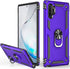 LUMARKE Galaxy Note 10+ Plus Case, Military Grade Heavy Duty Protective Cover with Magnetic Ring Kickstand, Purple