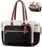 LOVEVOOK Teacher Tote Bag for Women, Work Laptop Bag Gift with Large Cup
