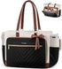 LOVEVOOK Teacher Tote Bag for Women, Work Laptop Bag Gift with Large Cup