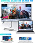 USB C to HDMI Adapter, UtechSmart Hub to Dual HDMI, 4 in 1 Thunderbolt 3 to HDMI with 2 HDMI Ports, 4K, USB 3.0