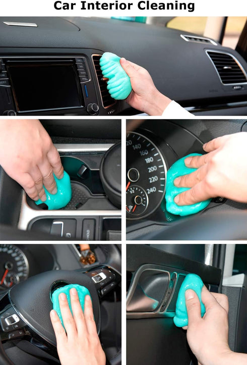 ASFSKY Car Putty Car Cleaning Gel Car Cleaner Gel Detailing Putty Dust Cleaning Tool for PC Tablet Laptop,Car Vents,Car Interiors,Home,Printers,Electronics Cleaning Putty,Pet Hair by ASFSKY