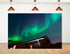 KeyWork 9x9ft Green Northern Lights Cabin Backdrop Arctic Night Sky Scene Photography Background
