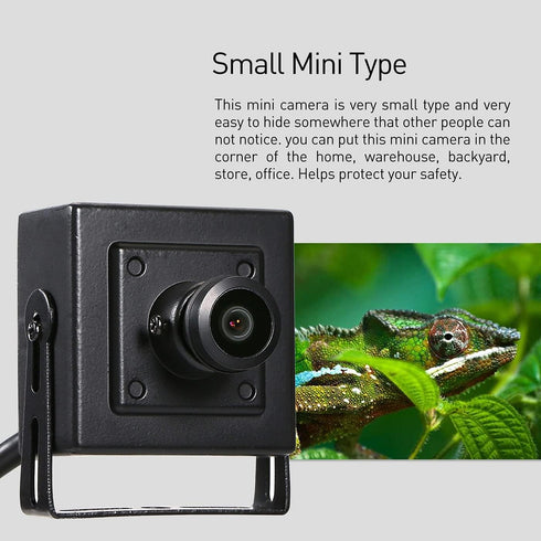 REVOTECH Mini Fisheye Security IP Camera, HD 3MP Indoor Camera with 1.44mm Lens, 180 Degree Wide Angle P2P Remote View