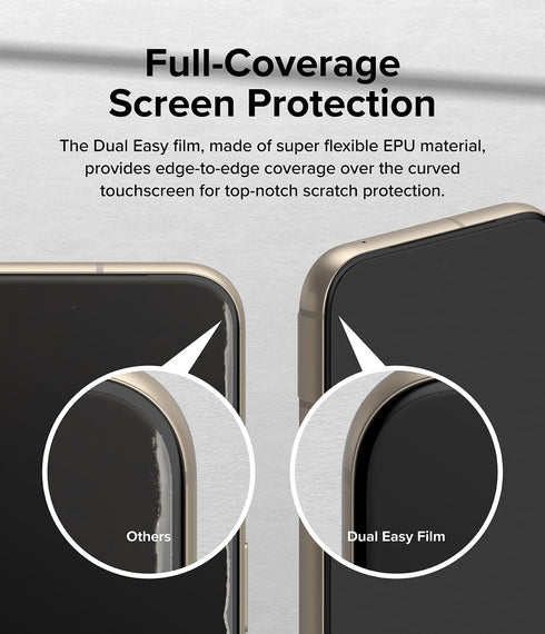 Ringke Dual Easy Film, 4-Layer Protection, Compatible with Google Pixel 8a Screen Protector, 2 Pack
