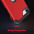 IDweel iPhone SE 2020 Case with Screen Protector, Sturdy 3 in 1 Shock Absorption Slim Fit Heavy Duty Cover (Red)