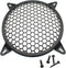 FDXGYH 2 Pack Black 10 Inch Speaker Grill Subwoofer Grill Waffle Guard Protector Cover with Mounting Screws for Home