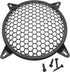FDXGYH 2 Pack Black 10 Inch Speaker Grill Subwoofer Grill Waffle Guard Protector Cover with Mounting Screws for Home