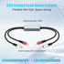 TEKERA RCA Ground Loop Isolator - Audio Filter with Dual Channel, Amplifier Noise Filter for Car Audio/Home Stereo