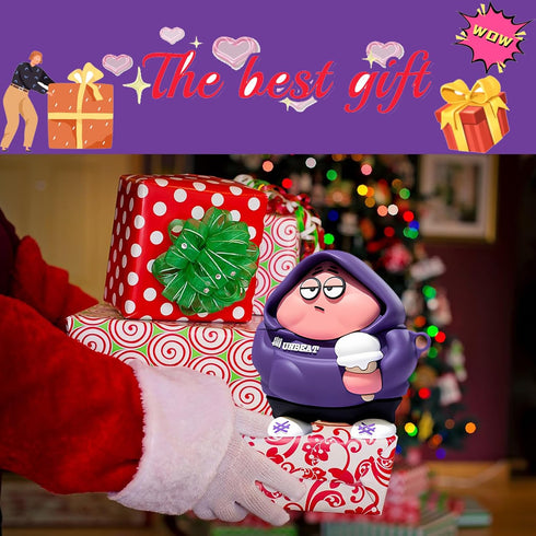 Cute Cartoon 3D Silicone Case for AirPods Pro 2nd/1st Generation with Keychain and Lanyard Cleaner Kit for Kids (Purple)