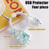 Cute DIY Protectors Cable Protector for iPhone Charger, Kawaii Luxurious Marble Pattern, Data Cable USB Charger Data