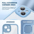 TIESZEN iPhone 15 Plus Case - Sky Blue, Dustproof, MagSafe Compatible, with Privacy Screen & 9H Tempered Glass