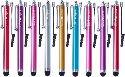 Wisdompro Stylus Pens for Touch Screens, 9 Pack with Lanyard Tether for iPad, iPhone, Samsung & All Devices