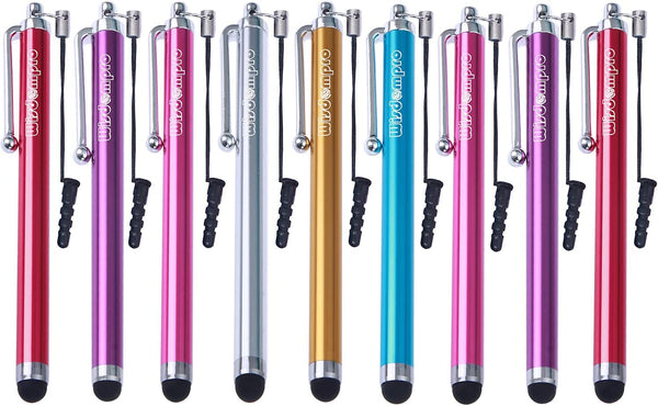 Wisdompro Stylus Pens for Touch Screens, 9 Pack with Lanyard Tether for iPad, iPhone, Samsung & All Devices