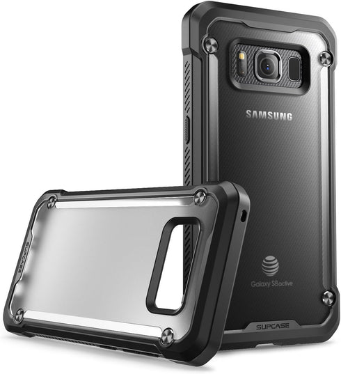 SupCase Samsung Galaxy S8 Active Case, Unicorn Beetle Series Premium Hybrid Protective Frost Clear Case