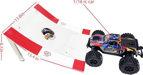 RCJUMPANT 1/16 1/18 1/24 Cars,2 RC Ramp,Wall - Leaning rc car ramps Jumping for Scale RC Modes Durable, Combinable