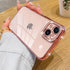 Luxury Pink Clear Glitter Case for iPhone 15 Plus 6.7", Bling Diamond Rhinestone, Soft TPU Bumper, Camera Protector.