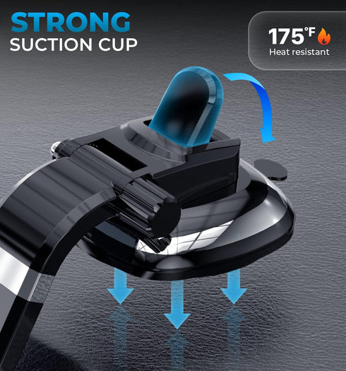 Bestrix 13 12 11 S20 20 SmartClamp Car Phone Mount | Dashboard Cell Phone Car Phone Holder Compatible with iPhone Pro