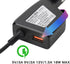 Laptop Car Charger with USB QC3.0 for HP Pavilion, Compaq, Presario, Envy, Elitebook, ProBook 19V 4.74A 90W