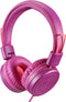 POWMEE M1 Kids Headphones - Foldable, Adjustable, Tangle-Free, On-Ear, 3.5MM Jack, Purple, Perfect for Children.