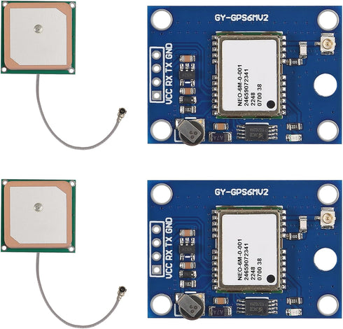 Coliao 2pcs GY-NEO6MV2 NEO-6M GPS Module NEO6MV2 with Flight Control EEPROM MWC APM2.5