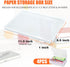 FUIJOL 11.5x8.5 Inch, 10 A4 (8.5 11.5inch-10pcs) Photo Storage Box Pcs Portable Board Game Storage Container, Paper