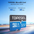 TOPESEL 5-Pack 32GB Micro SD Card Class 10 Micro-SDXC Memory Card UHS-I, High Speed Flash TF Card for Security Camera/Smartphone/Drone/Dash Cam/Tablet/PC, C10, U1, 32GB 5Pack