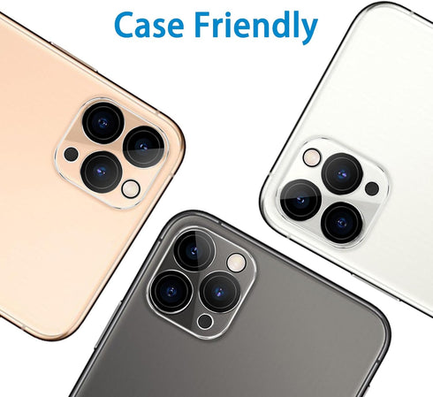 Dengduoduo 3 Pack Tempered Glass Camera Lens Protector for iPhone 11 Pro & Pro Max, Ultra HD, 9H Hardness, Easy Install.