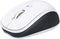 Manhattan Ergonomic Wireless & Bluetooth Mouse - 800/1200/1600 dpi, 3 Buttons with Scroll Wheel, Black & White