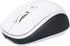 Manhattan Ergonomic Wireless & Bluetooth Mouse - 800/1200/1600 dpi, 3 Buttons with Scroll Wheel, Black & White