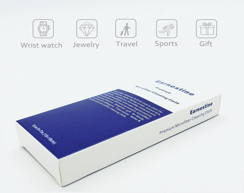 Earnestine 10 Pack Soft Suede Fabric 6" x 7" Eyeglass Cleaning Cloth, Microfiber, Lint Free