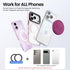 ORNARTO Vortuxe for MagSafe Phone Grip with Kickstand, Soft Liquid Silicone Finger Loop Grip, Phone Ring Holder
