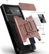 Google Pixel 6 Case (Not for 6P), with Camera Cover & Kickstand, Impact-Resistant, Rose Gold