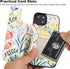 HAOPINSH iPhone 13 Case Wallet, Floral PU Leather Folio with Card Holder & Kickstand, Shockproof 6.1" for Women & Girls.