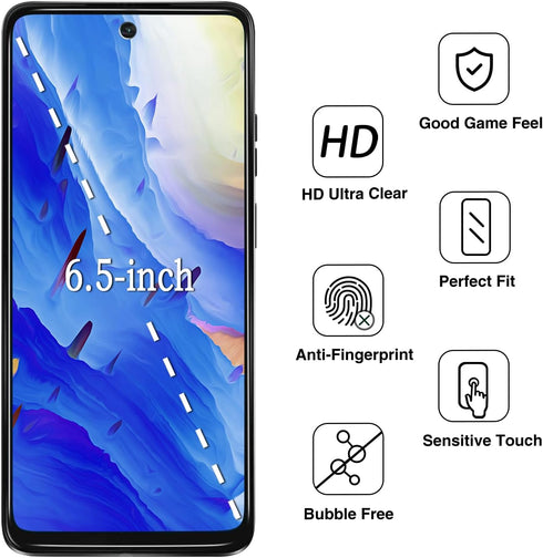 (2 Pack) Privacy Screen Protector for Motorola Moto G Play (2024), Anti Spy Tempered Glass, Bubble Free, Case Friendly