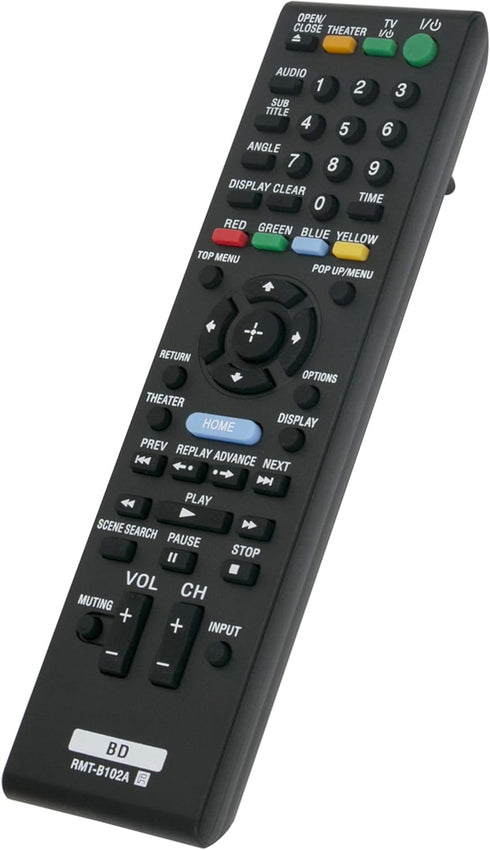 RMT-B102A Replaced Remote for Sony Blu-Ray Disc DVD Player BDP-S350, BDP-BX1, Rmt-b102p, Rmt-b103a