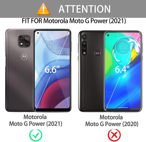 Asuwish 2021 21 5G XT2117-4 Phone Case for Moto G Power with Tempered Glass Screen Protector Cover and Slim Thin Hybrid
