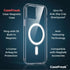 2-in-1 Clear Case i11 Pro Max with Magnetic Ring Mag-Safe Compatible + Screen Protector Anti-Fingerprint Includes Screen Cleaning Set for iPhone 11 Pro Max (6.5")