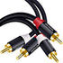 ZEQKULW 2RCA Audio Video Cable 3.3 ft 2RCA Male to 2RCA Male Stereo