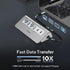 USB C Hub, INTPW 9-in-1 Multiport Adapter with 4K HDMI, PD 100W, USB A, SD/TF Card Reader