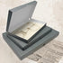 Golden State Art Archival Folio Storage Box 11x14, Gray Clamshell Design with Metal Edge for Photos and Crafts