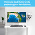 TotalMount Headphone Hanger – Premium White Headphone Hook, One Pack, Includes Removable Adhesive Strips for Easy