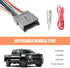 Zikefest 3PCS Hummer Car Radio Wiring Harness Kit, Car Stereo Radio Audio Receiver Wiring Harness Kit, Audio Modified